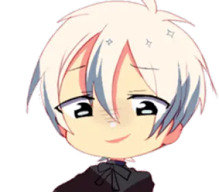 ☺️ anime, chibi, cute, manga, character, fanart whatsapp sticker