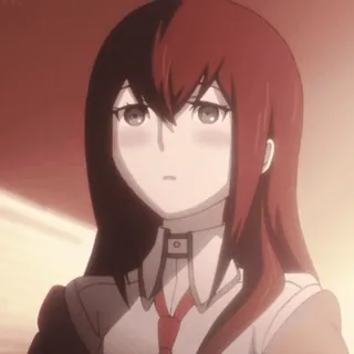 😳 Mahou Shiina anime, gadis, rambut panjang, merah, rambut hitam, Shiina, Mahou whatsapp sticker