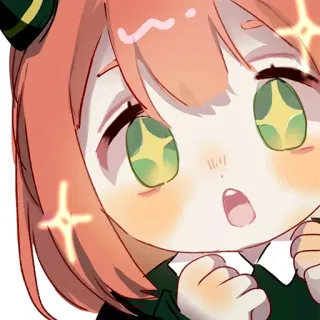 🤩 Anya Spy x Family Anime, Cartoon, Manga, Mignon, Fille, Étincelles, Spy x Family, Anya Forger telegram sticker