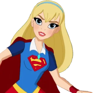 😠 Supergirl superhero, cartoon, dc comics, girl, supergirl telegram sticker