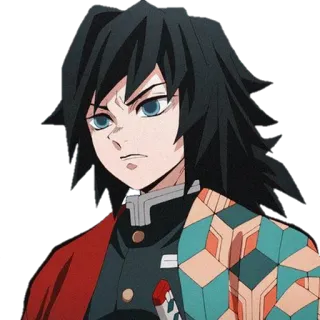 😠 Giyu Tomioka Demon Slayer Anime, Demon Slayer, Giyu Tomioka, Manga, Charakter, Schwert whatsapp sticker