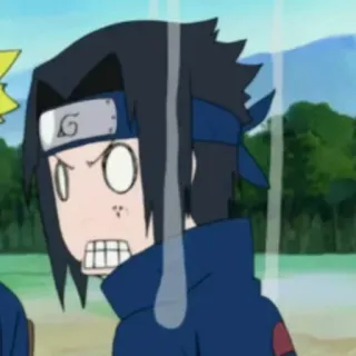 🎧 Sasuke Naruto anime, cartoon, ninja, sasuke, naruto, funny, sticker telegram sticker