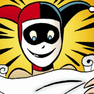 📎 Harley Quinn harley quinn, dc comics, bösewicht, comic, figur telegram sticker