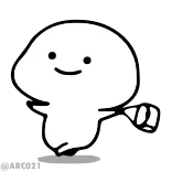🤪 Blob, Blanco, Lindo, Animación telegram sticker