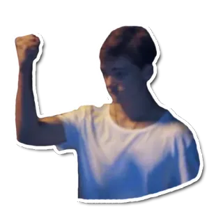 💪 человек, кулак, поднятый кулак, мужчина, протест telegram sticker