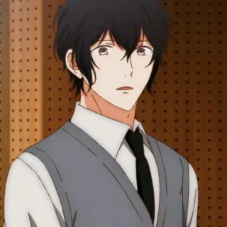 🖇 Anime, Charakter, Mann, Cartoon, Porträt whatsapp sticker