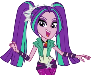 😏 Adagio Dazzle My Little Pony: Equestria Girls dibujos animados, animado, personaje, My Little Pony, Equestria Girls telegram sticker