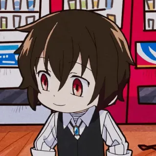 🥀 Dazai Osamu Bungou Stray Dogs Anime, Manga, Chibi, Dazai, Bungou Stray Dogs, Süß whatsapp sticker