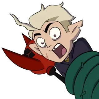 😱 Hunter The Owl House animación, dibujos animados, fantasía, Owl House, Hunter telegram sticker