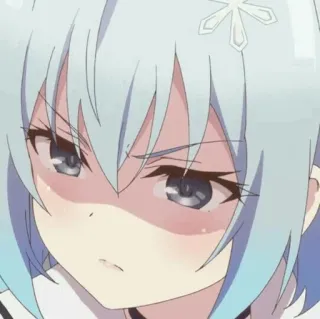 😠 动漫, 女孩, 生气, 沮丧, 表情, 可爱 whatsapp sticker