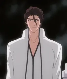 🙂 Aizen Sosuke Bleach anime, villain, manga, aizen telegram sticker