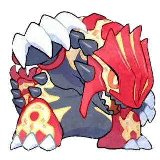 😊 Groudon Pokemon pokemon, groudon, monster, game, creature, red, video game telegram sticker