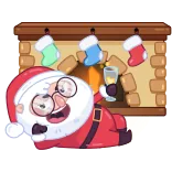 Santa telegram stickers