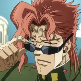 😎 Noriaki Kakyoin JoJo's Bizarre Adventure Anime, Manga, Jojos bizarre Abenteuer, Kakyoin, Noriaki Kakyoin telegram sticker