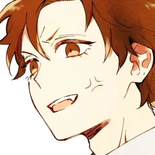 😤 Anime, Manga, Wütend, Männlich, Charakter, Stirnrunzeln telegram sticker