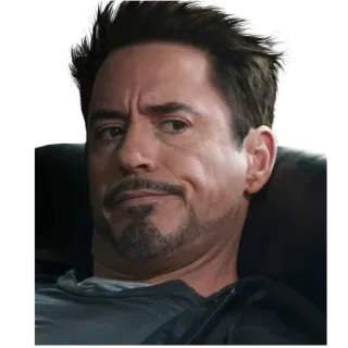 😐 Iron Man โรเบิร์ต ดาวนีย์ จูเนียร์, ไอรอนแมน, มาร์เวล, อเวนเจอร์ส, ภาพยนตร์, คนดัง, นักแสดง, โทนี่ สตาร์ค telegram sticker
