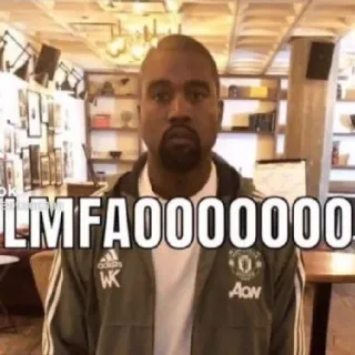 😐 Kanye West LMFAOOOOOO telegram sticker
