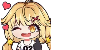 👍 02 anime, cartoon, cute, girl, hearts telegram sticker