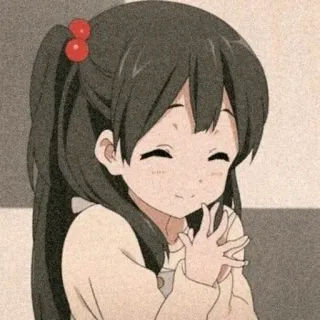 💛 Anime, Cô gái, Dễ thương, Nụ cười, Phim hoạt hình telegram sticker
