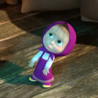 🤷‍♀ Masha Masha and the Bear cartoon, meisje, schattig, masha, animatie telegram sticker
