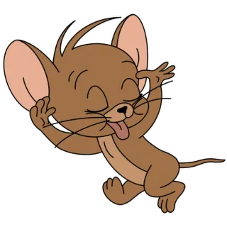 😛 Jerry Tom and Jerry topo, cartone animato, divertente, animale, carino, Jerry telegram sticker