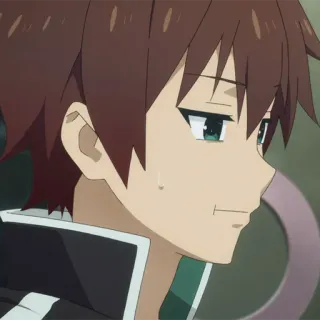 ⚔️ Kazuma Konosuba 动漫, 异世界, 搞笑, 和真, 棕色头发, 绿色眼睛 telegram sticker