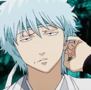 🧊 Sakata Gintoki Gintama Anime, Manga, Sakata Gintoki, Gintama, Personnage, Drôle telegram sticker