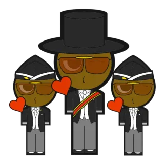 😘 Coffin Dance, Ghana, Mème, Funérailles, Danse, Noir, Costume telegram sticker
