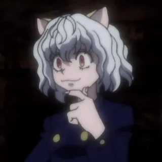 🧊 Neferpitou Hunter x Hunter anime, cat, anthropomorphic, hunter x hunter, chimera ant telegram sticker