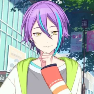 🤔 Rui Kamishiro Project Sekai: Colorful Stage! anime, character, purple hair, ruy kamishiro, project sekai, colorful stage telegram sticker