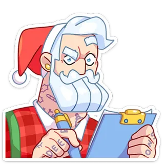 😡 ORDER
NO père noël, noël, liste de commandes, stylo, presse-papier telegram sticker