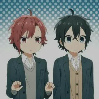 ❤ Anime, Horimiya, Jungs, Niedlich, Manga telegram sticker