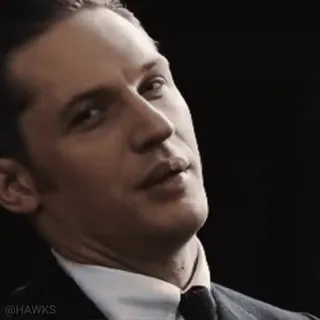 😉 Tom Hardy актер, портрет, костюм, серьезный, мужчина whatsapp sticker