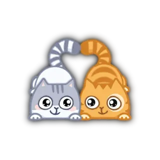 ❤️ gatos, fofo, animais, animal de estimação, gatinhos telegram sticker