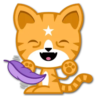 😆 Katze, Sticker, Cartoon, Tier whatsapp sticker