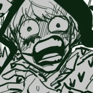 😳 动漫, 漫画, 表情, 震惊, 角色, 尖叫 telegram sticker