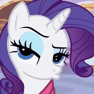 🤨 Rarity My Little Pony Poney, Dessin animé, Rarity, My Little Pony, Animation telegram sticker