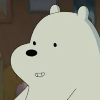 ✨ Ice Bear We Bare Bears dibujos animados, oso, oso polar, We Bare Bears telegram sticker