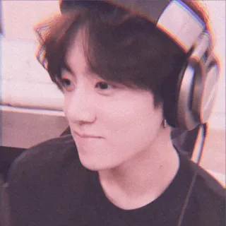 🐇 Jungkook kpop, music, bts, headphones, singer, idol, asian telegram sticker