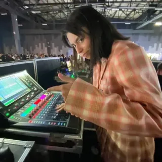 👆 mixing console, sound engineer, music, audio, sound, technology telegram sticker
