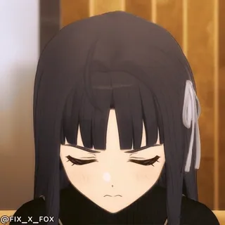 ๐ณ Chisato Nishikigi Lycoris Recoil anime, expressions, chibi, cute, girl, manga, reaction whatsapp sticker