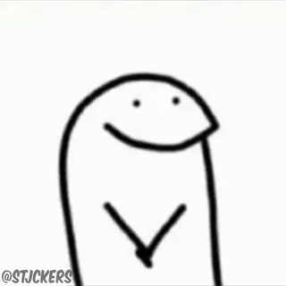 🥹 dessin animé, simple, Flork, blob whatsapp sticker