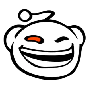 🌚 Reddit, Alien, Mascotte, Cartone animato, Personaggio telegram sticker