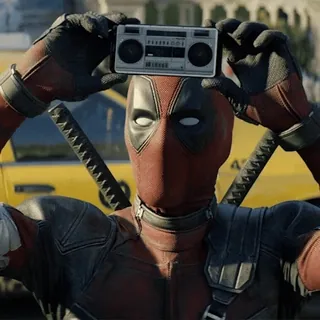 🎧 Deadpool Deadpool, Marvel, Superheld, Katana, Comedy telegram sticker