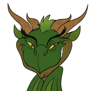 😈 Drache, Fantasy, Kreatur, Monster, Reptil, Mythisch, Cartoon, Tier telegram sticker