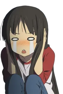 😭 chica anime, llorando, dibujos animados, emocional, triste, anime, personaje telegram sticker