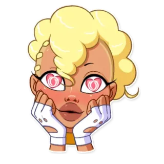 🥺 Anime, Dibujos animados, Sticker, Amor, Lindo, Kawaii whatsapp sticker