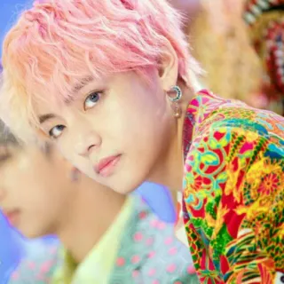 🍌 V K-Pop, cantante, BTS, pop coreano, ídolo, música telegram sticker
