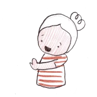 😕 Dibujo animado, Niño, Niña, Ilustración, Lindo, Dibujo telegram sticker