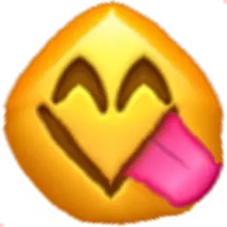 😋 Emoji, Langue, Faim, Visage telegram sticker